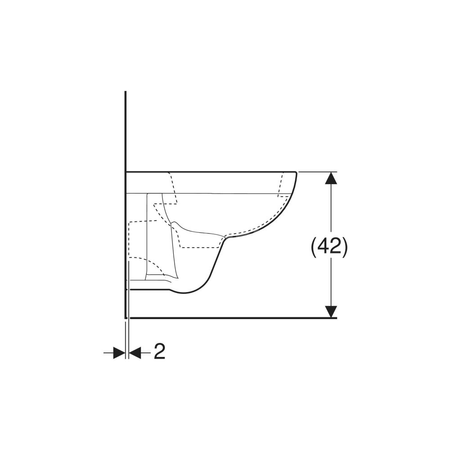 Deska sedesowa Geberit Selnova Square, mocowanie od dołu: Wolne opadanie=Nie, Zawiasy wypinane=Nie, Mocowanie=Od dołu, Biały / Błyszczący