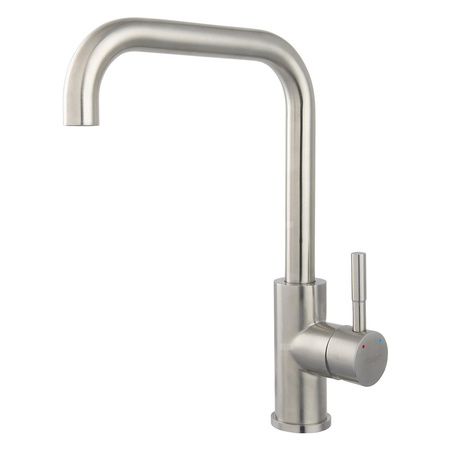 Bateria zlewozmywakowa stojąca FERRO CAMIRO INOX, kolor stal