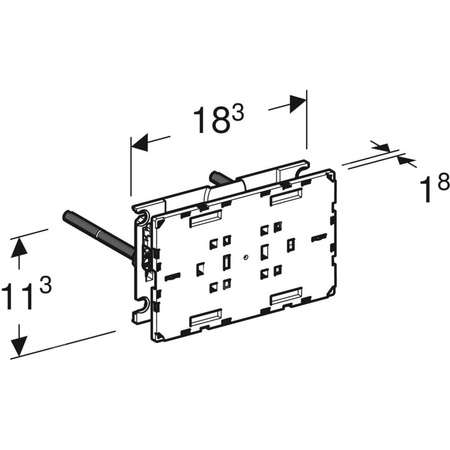 Zaślepka otworu rewizyjnego Geberit Omega, uniwersalna