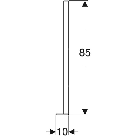 Zestaw przedłużek nóg Geberit Duofix, z większą powierzchnią nóg, do wysokości warstw podłogi 20–40 cm