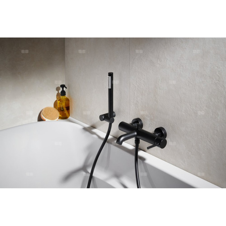 MOZA BATERIA WANNOWA POZIOMA, ŚCIENNA, CZARNA