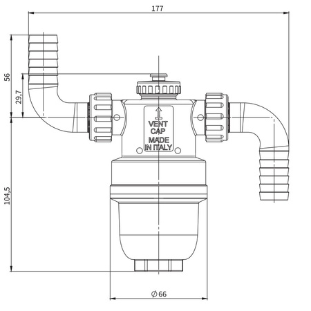 Neutralizator kondensatu ACN 120, G3/4'' x 20 mm, CaCO3