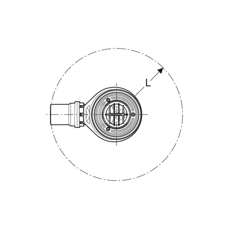 Pokrywa odpływu Geberit d90, do syfonu brodzikowego, wysokość zasyfonowania 30 / 50 mm: Biały-alpin