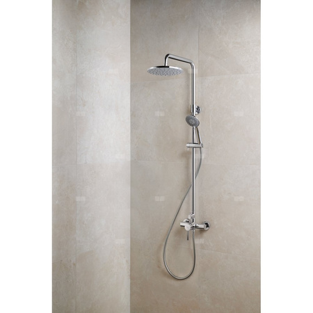 MOZA CHROM deszczownia z baterią natryskową