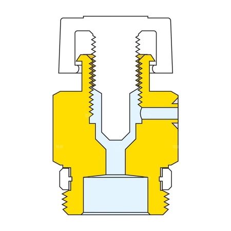 Ręczny zawór odpowietrzający do grzejników. Gwint z uszczelką PTFE 1/4" GZ