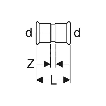 O-Ring gumowy GEBERIT Mapress CIIR 15 mm, kolor czarny