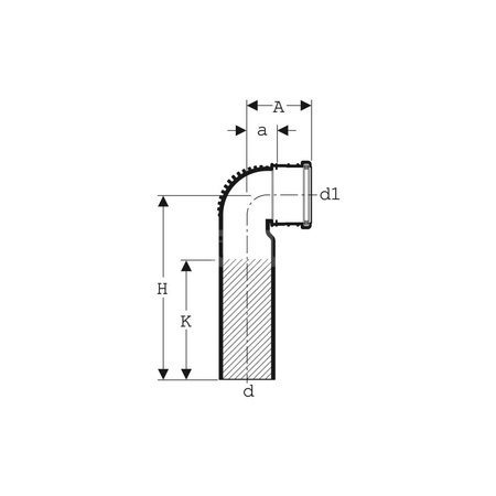 O-Ring gumowy GEBERIT HDPE epdm 110 mm, kolor czarny
