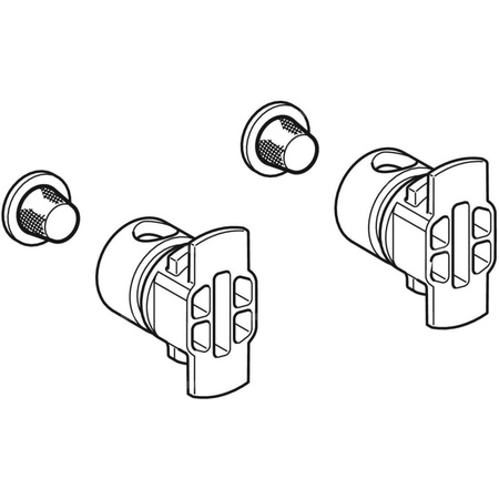 Zestaw uchwytu filtra Geberit do jednostki funkcjonalnej, do baterii umywalkowych Piave i Brenta (2 szt.)