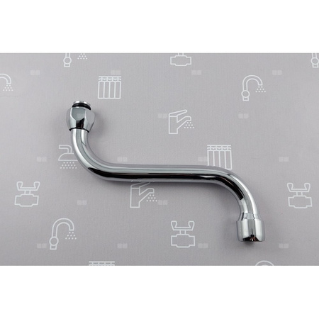 WYLEWKA S FI16/L=160 MM Z NAPOWIETRZACZEM STRUMIENIA CHROM (BAT. STANDARD PO 2020R.)