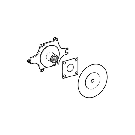 Zestaw pomocniczy do montażu przyłącza uniwersalnego prostego