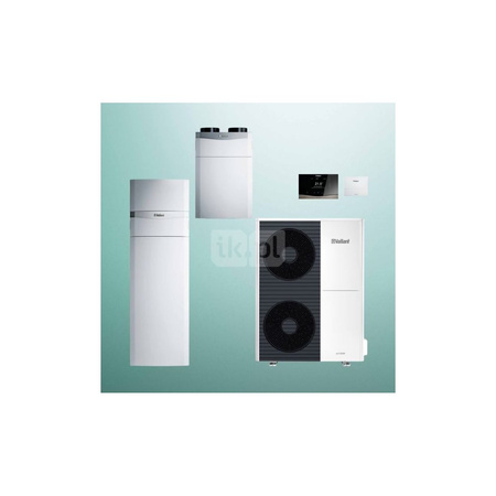 Pakiet Systemowy OZE - Pompa ciepła powietrze-woda split VAILLANT VWL 105/5AS aroTHERM 10.2 kW 400 V + Centrala grzewcza uniTOWER VWL 128/5IS + Regulator sensoCOMFORT VRC 720 + Rekuperator entalpiczny VAR 360/4E