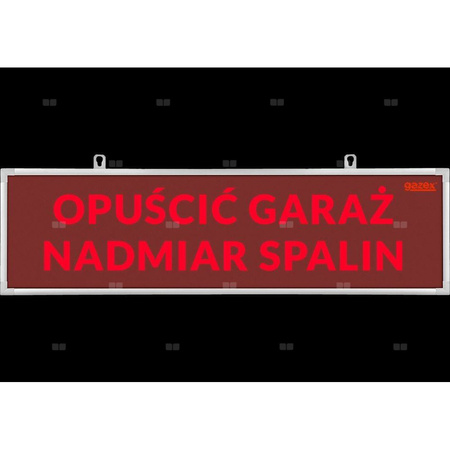 Tablica ostrzegawcza TP-4.s/H3, "NIE WJEŻDŻAĆ NADMIAR SPALIN", wbud cicha syren, zasil 230V