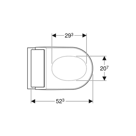 Amortyzator do deski sedesowej / pokrywy deski sedesowej, do Geberit AquaClean Mera / Tuma