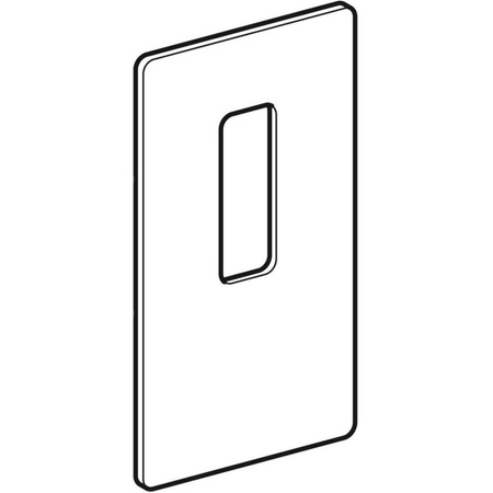 Otwór rewizyjny do baterii umywalkowych ściennych, do modułu sanitarnego Geberit Monolith do umywalki: Umbra / Szkło