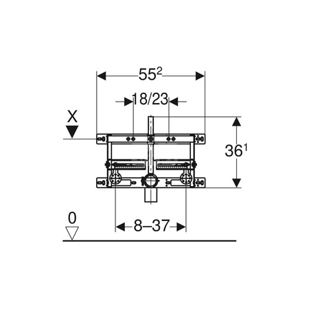 Zestaw prętów gwintowanych Geberit M12 (2 szt.): M=12mm