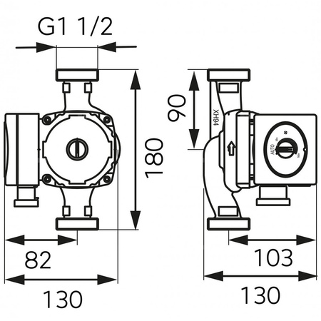 Pompa obiegowa FERRO GPA II 25-4-180 x 230 V/10bar
