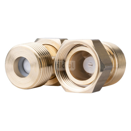 Zawór regulacyjny termostatyczny do wody ciepłej AFRISO ATM 361 ze śrubunkami mosiądz GZ 1'', DN 20, zakres temp. 20-43'C, Kvs 1.6 m3/h, maksymalna temperatura 90'C, maksymane ciśnienie 10 bar