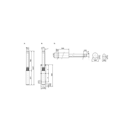 Pompa głębinowa 3-fazowa WILO Sub TWU 3-0123 3F częstotliwość 50 Hz, moc 0.55 kW 2.5 A, prędkość obrotowa 2800 obr/min