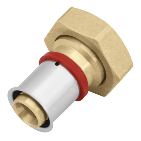 Półśrubunek mosiężny z płaskim uszczelnieniem GW ultraPRESS - 16 G3/4"