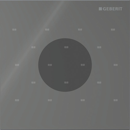 Elektroniczny zawór spłukujący Geberit do pisuaru, zasilanie 230V, Typ 40, szkło lava, okrągły