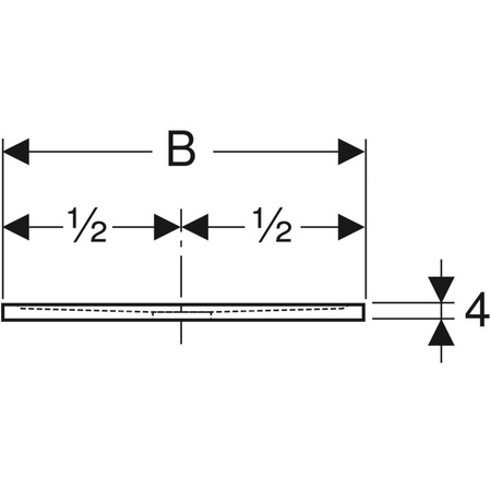 Brodzik prostokątny Geberit Sestra: 140x80x4cm, Biały / Struktura łupka