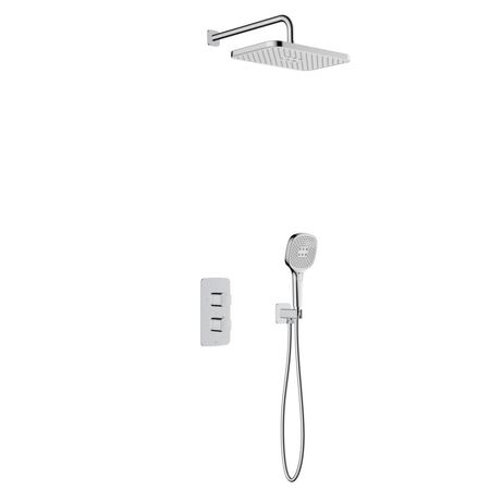 Zestaw natryskowy Malaga, termostatyczny, podtynkowy, chrom