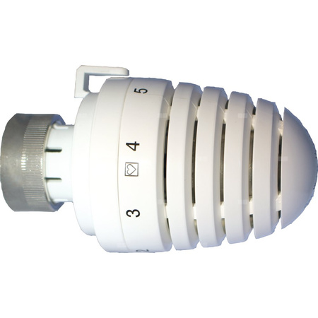 Głowica termostatyczna prosta HERZ Design D, zakres reg. 0-30'C, kolor biały