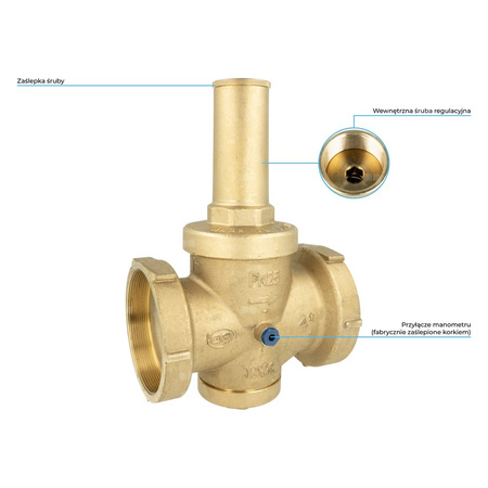 Standardowy reduktor ciśnienia wody BPR 409, GW G4'', 1 ÷ 5,5 bar