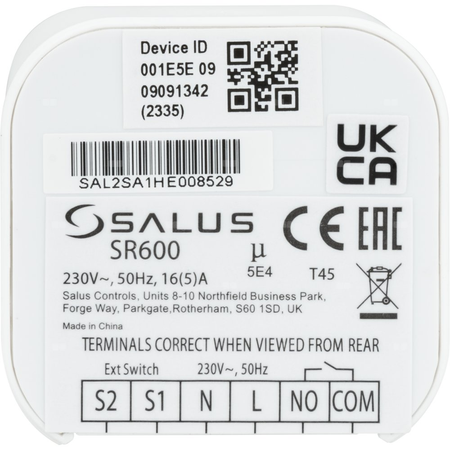 SALUS zestaw przeciwzalaniowy - system bezprzewodowej detekcji wycieku: UG800, SR600, WLS600, BEV 213