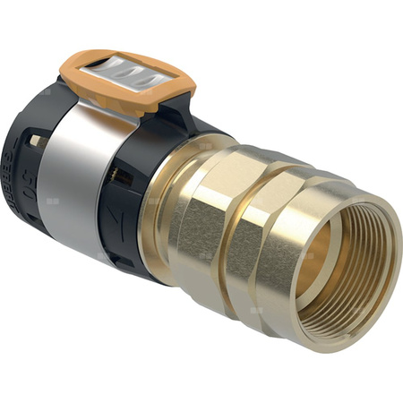 Złącze GEBERIT FlowFit, brąz krzemowy bezołowiowy, 2'' x 50 mm (GW x łącznik zaprasowywany)