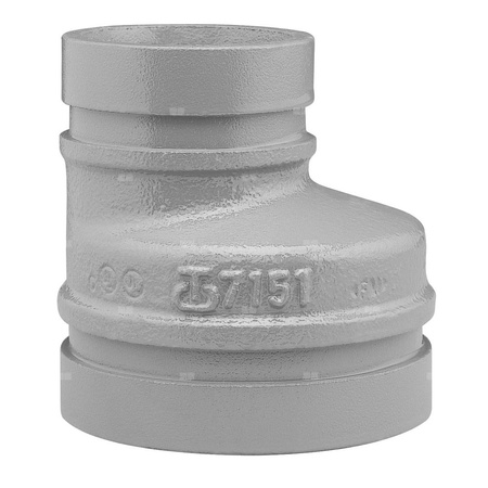 Redukcja mimośrodowa ocynkowana Groove - 114.3/76.1