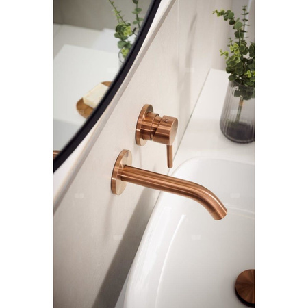MOZA Bateria umywalkowa podtynkowa, Brushed rose gold PVD