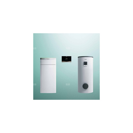 Pakiet systemowy OZE - Pompa ciepła gruntowa solanka-woda VAILLANT VWF 197/4 flexoTHERM 19.6 kW 400 V + Regulator sensoCOMFORT VRC 720 + Zasobnik c.w.u. VIH RW400/3BR + Moduł komunikacji internetowej VR 940f