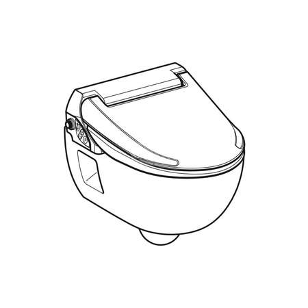 Elementy mocujące krótkie do zestawu deski sedesowej Geberit AquaClean 4000 z wiszącą miską WC (2 szt.)