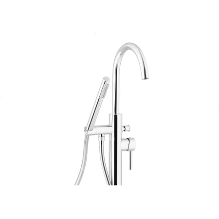 Bateria wannowa stojąca KFA Armatura MOZA, kolor chrom, montaż podłoga