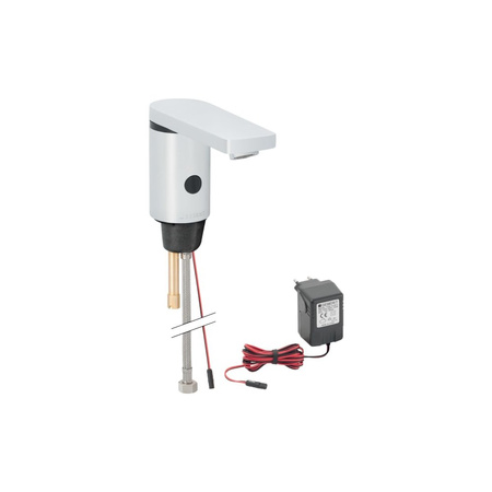 Korpus baterii Geberit bez okrągłego otworu, do baterii umywalkowej typ 186: Chrom błyszczący