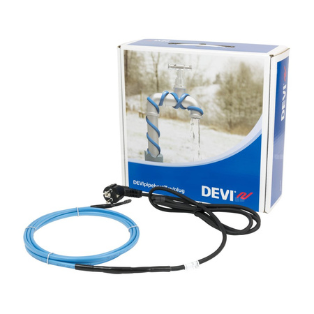Kabel grzejny DEVIpipeheat 10 V2 19m 190W@10 st.C 230V Gotowy