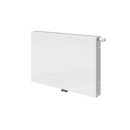 Grzejnik płytowy typ 11 PURMO Ramo Flex RCVF wym. 600 x 1200 mm, kolor biały, moc 1153 W, front Płaski profilowany