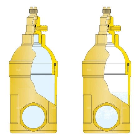 Ręczny zawór odpowietrzajacy do instalacji solarnych 3/4" GW