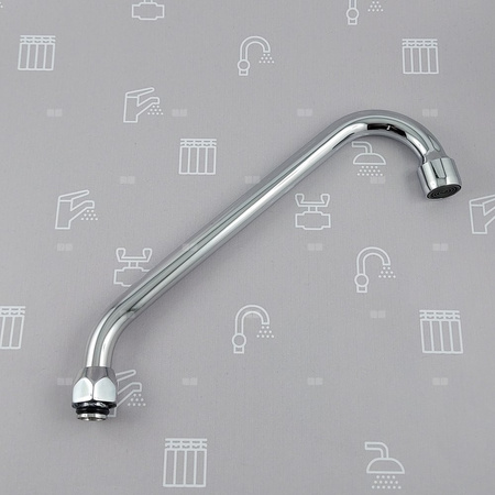 WYLEWKA F FI16/L=200 MM Z NAPOWIETRZACZEM STRUMIENIA CHROM (BAT. STANDARD PO 2020R.)