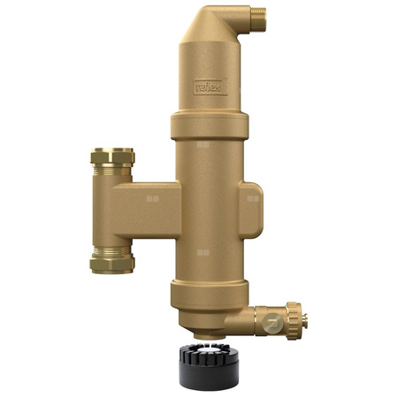 Separator mikropęcherzy REFLEX TW 22 V-M, 10 bar / 110'C, 22mm, z wkładem magnesowym