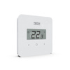 Przewodowy regulator pokojowy dwustanowy - duże cyfry (panel przedni ze szkła) biały, model T-2.1