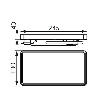 EMOTION uchwyt na papier toaletowy z półką, biały