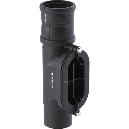 Czyszczak Geberit Silent-Pro 90 st. z owalnym otworem rewizyjnym d125