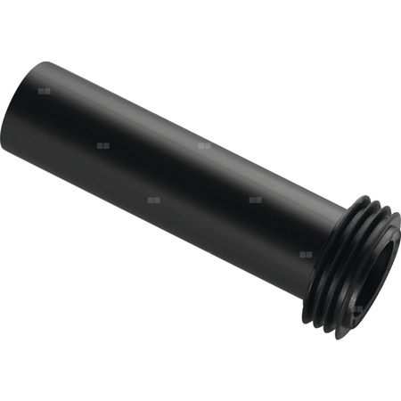 Przedłużka kolana spłukującego Geberit z uszczelką: d=45mm, L=18.5cm, Czarny