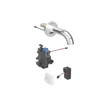 Bateria umywalkowa Geberit Piave, ścienna: Chrom błyszczący, L=17cm