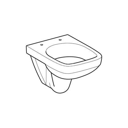 Deska sedesowa Geberit Selnova Square, slim, mocowanie od góry: Biały / Błyszczący, Zawiasy wypinane=Tak, Wolne opadanie=Tak, Materiał zawiasów=Mosiądz chromowany
