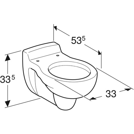 Wisząca miska WC dla dzieci Geberit Bambini