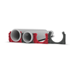 HEATPEX ARIA CONNECT Uchwyt do rury 63 mm Szary 10x1szt