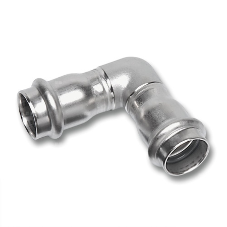 Kolano 90' SANHA NiroSan Press, stal nierdzewna, 22 mm (zw x zw)